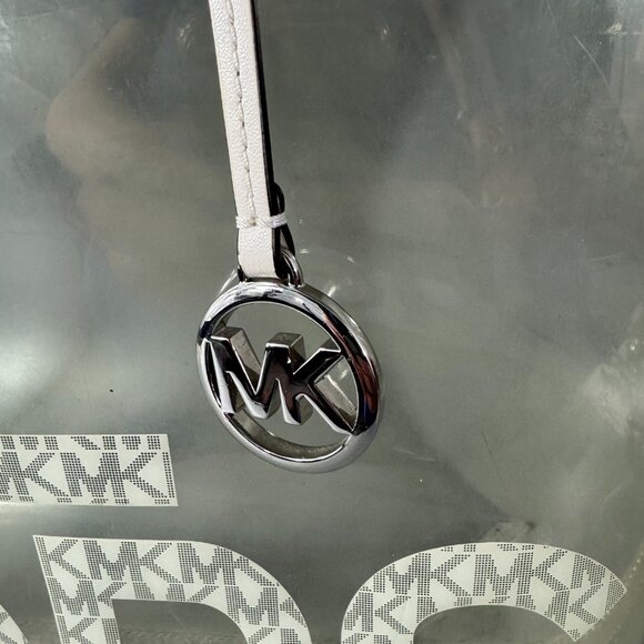 MICHAEL MICHAEL KORS The Michael Large Graphic Logo Clear Tote Bag - Picture 5 of 16